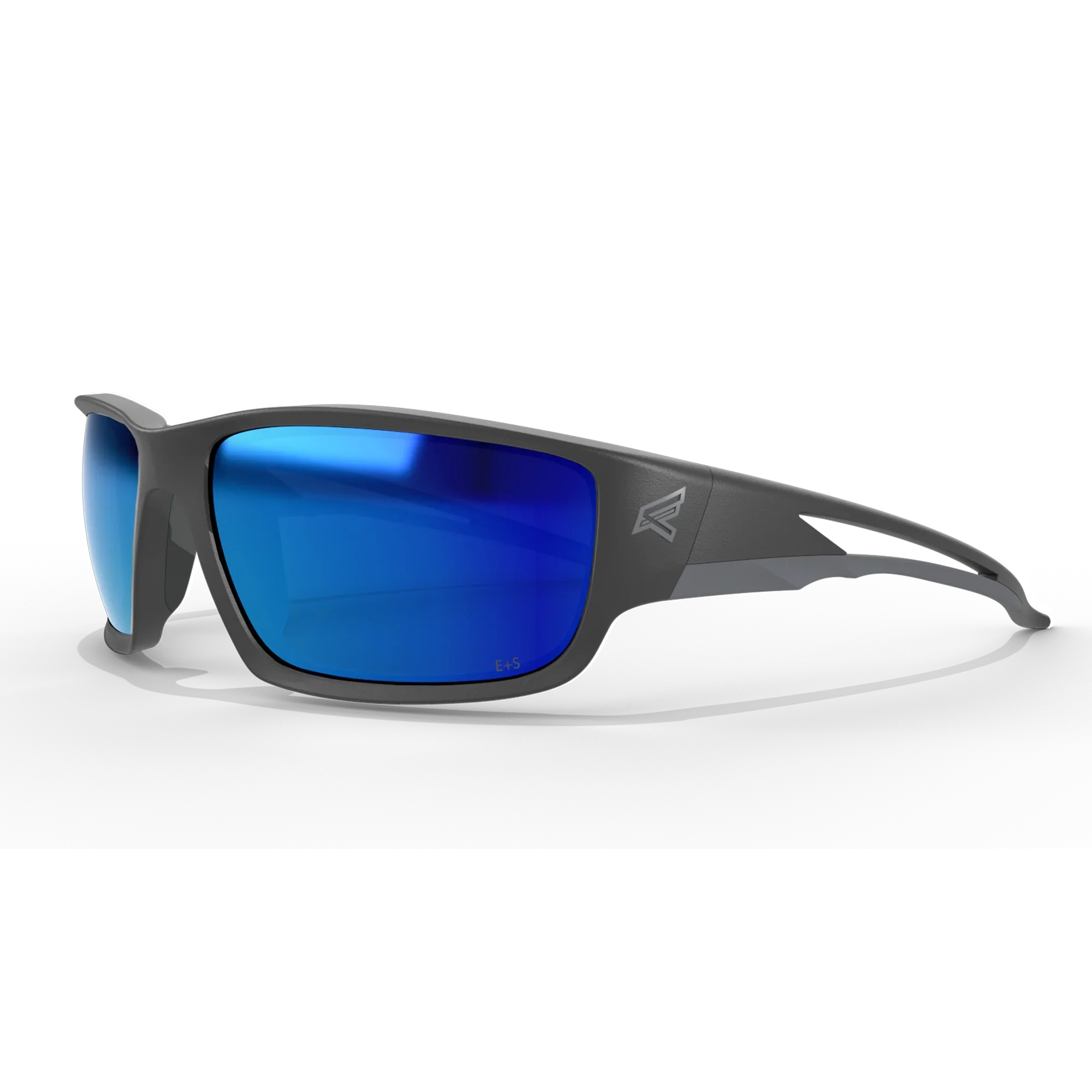 EDGE EYEWEAR TSKAP218 KAZBEK - BLACK FRAME/POLARIZED AQUA PRECISION BLUE MIRROR LENSES