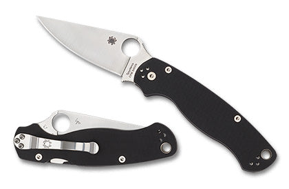 Spyderco Para Military 2 G-10 Black - PlainEdge (C81GP2)