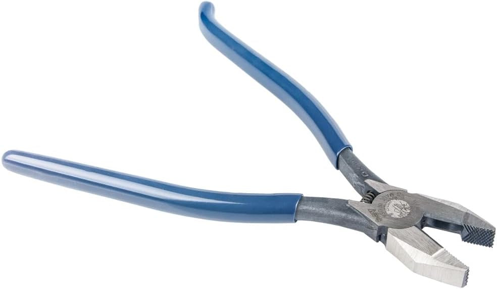 KLEIN Ironworker's Rebar Pliers, Left Handed, Spring Loaded, 9-Inch