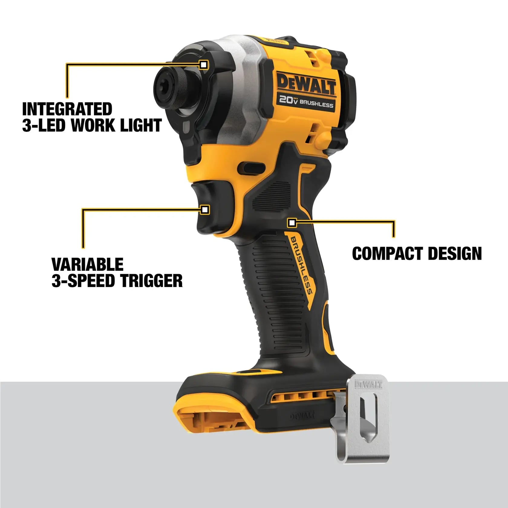 DeWalt DCF850E1 DEWALT 20V ATOMIC IMPACT DRIVER KIT