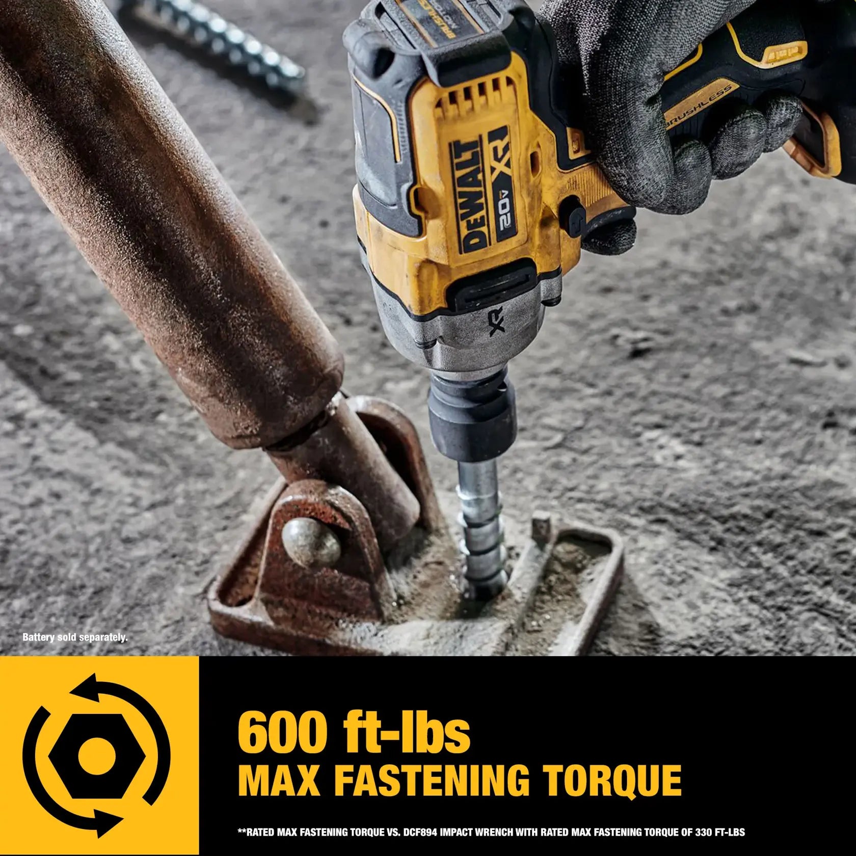 DeWalt DCF891Q1 20V 1/2IN MID-RANGE IMP WRENCH KIT