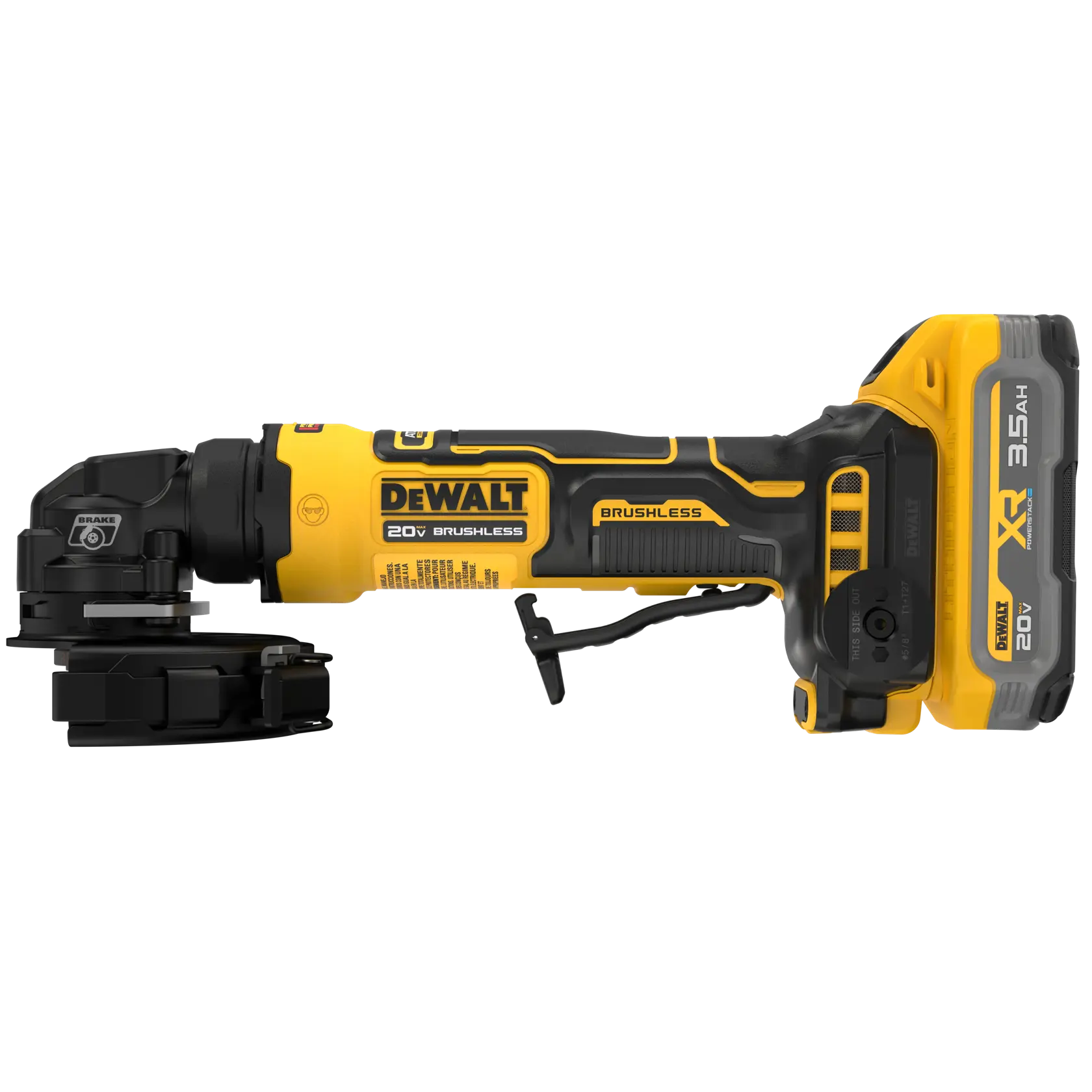DeWalt DCG400S2 SHELL 20V ATOMIC 4IN ANGLE GRINDER - 3.5
