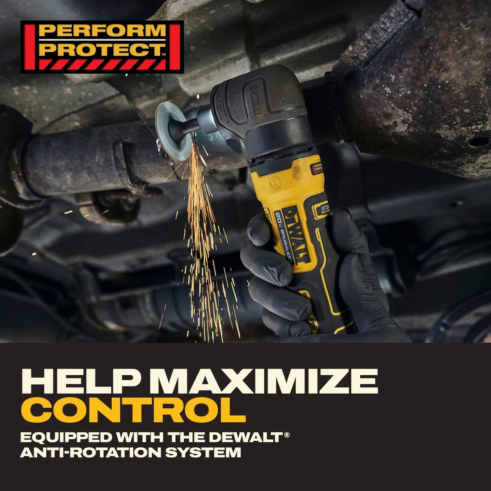 DeWalt DCG422B ATOMIC?20V MAX* Right Angle Die Grinder (Tool Only)
