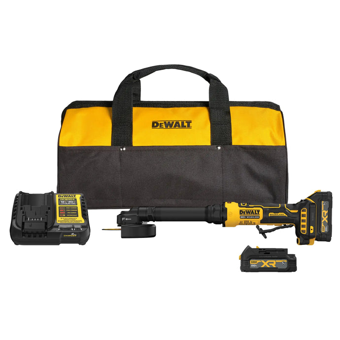 DeWalt DCG432XGE2 ATOMIC?20V MAX* 4 in. Extended Cut-Off Tool Kit