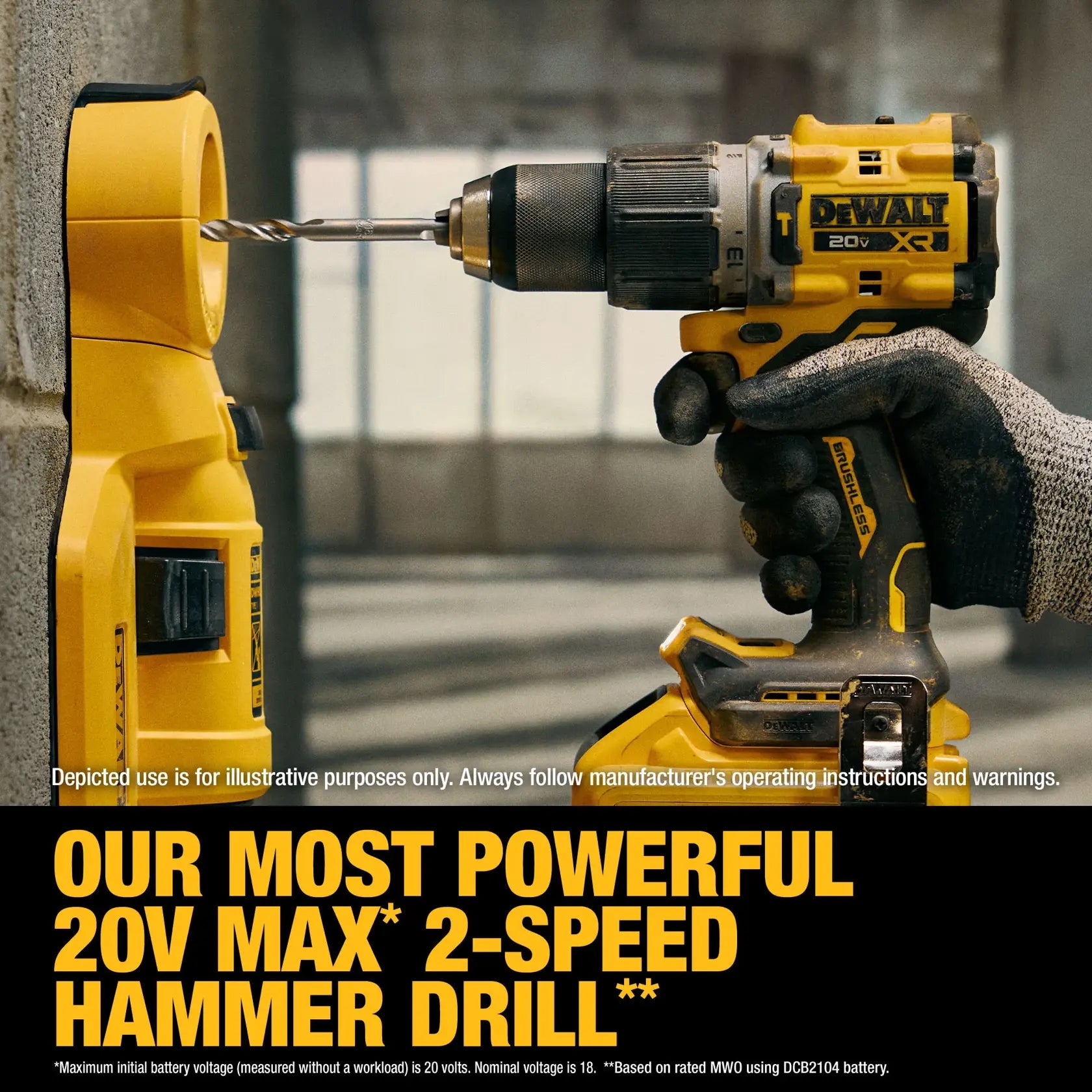 DeWalt DCK250QQ2 20V MAX* XR?2-Speed Hammer Drill/Impact 2-Tool Combo Kit with XR POWERPACK?Batteries