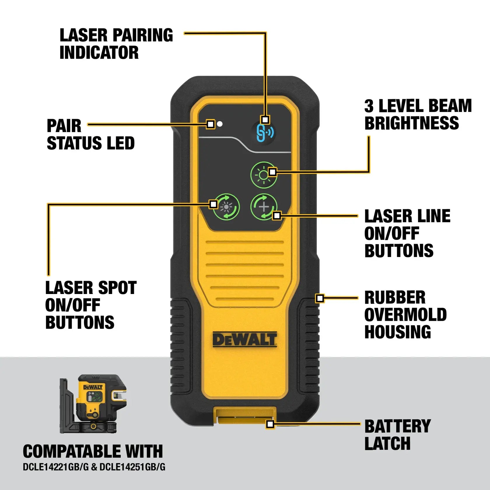 DeWalt DCLEAUSBRC2 REMOTE FOR USB COMBO LASER DCLE14221/251