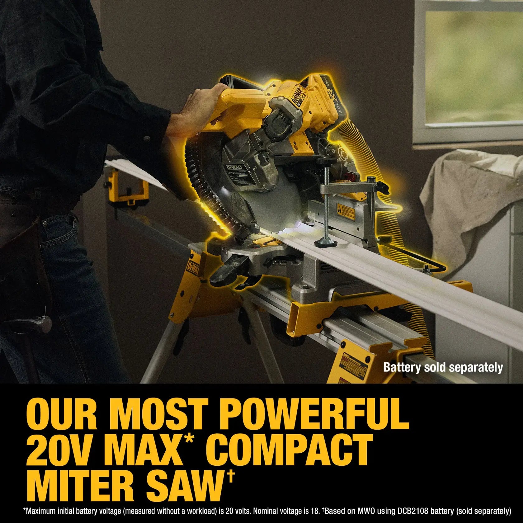 DeWalt DCS714B DW 20V 10 FIXED DB MITER SAW TOOL ONLY