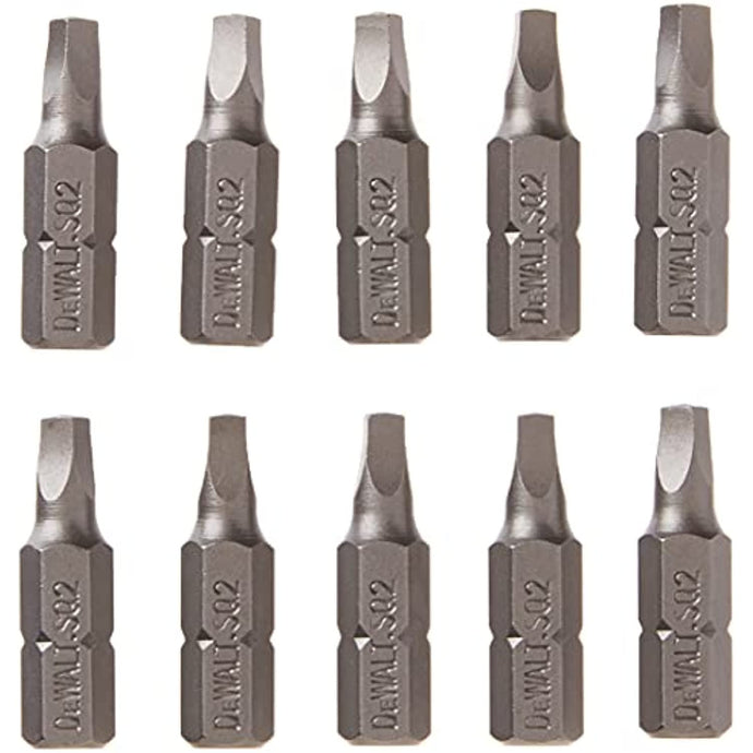 DeWalt DW2202B10 NO2 SQUARE RECESS 1IN BIT TIP10 PK