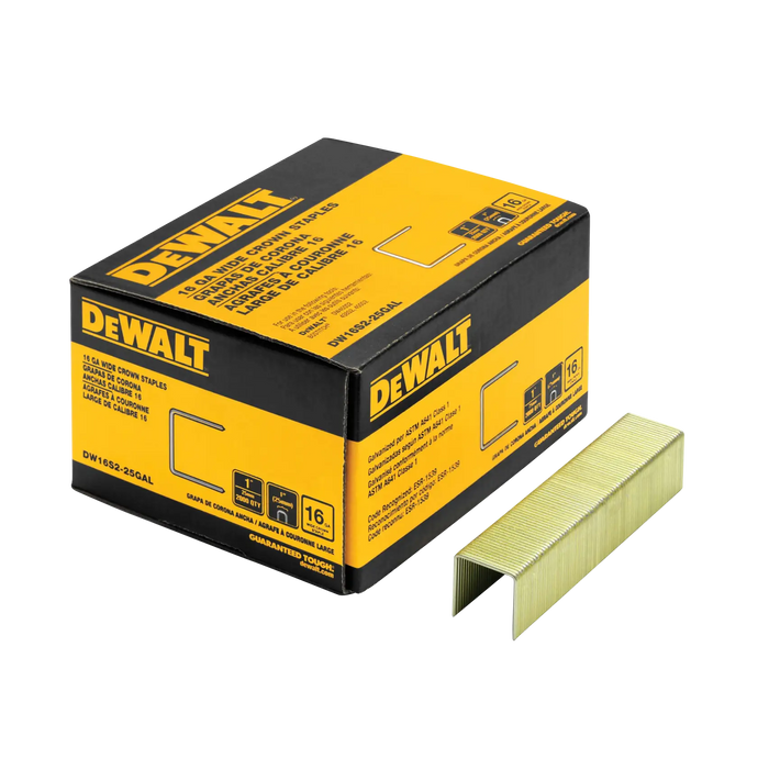 DeWalt DW16S2-25GAL DWT STPL, 16GA, S2, 1 IN, GAL