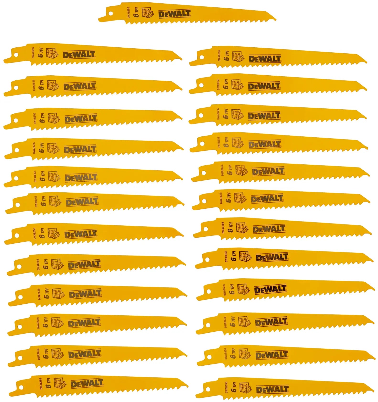 DeWalt DW4802N25 6 6TPI TAPER BK BLADE-25N