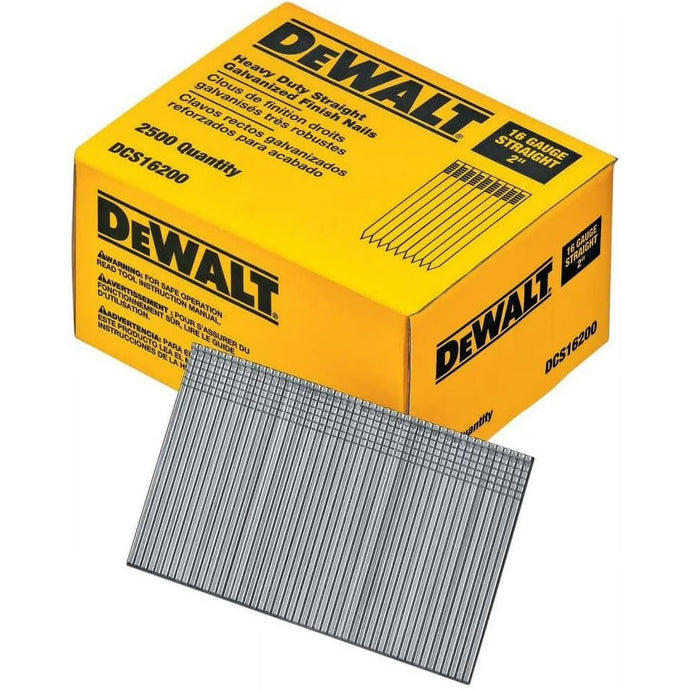 DeWalt DCS16200 16GA 2IN STRAIGHT FINISH NAIL 2.5K