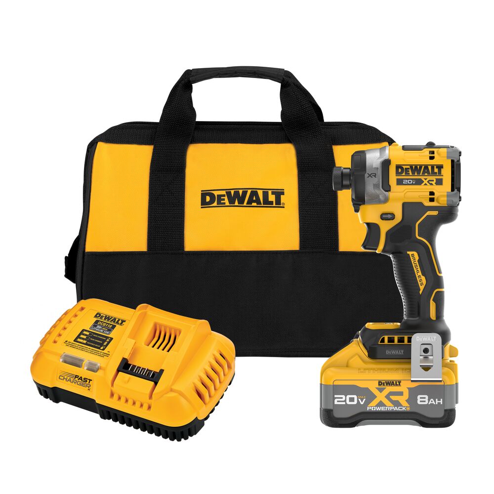 DEWALT DCF860WW1 20V MAX XR IMPACT DRIVER 8.0AH KIT