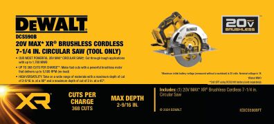 DEWALT DCS590B 20V MAX XR 7-1/4