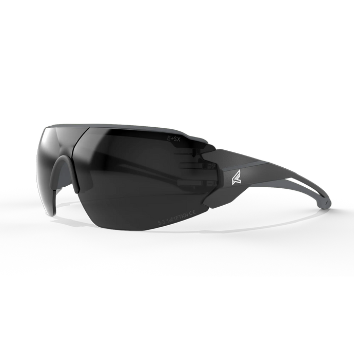 EDGE EYEWEAR TV126VS TAVEN - BLACK FRAME WITH GRAY TPR/VAPOR SHIELD SMOKE LENSES