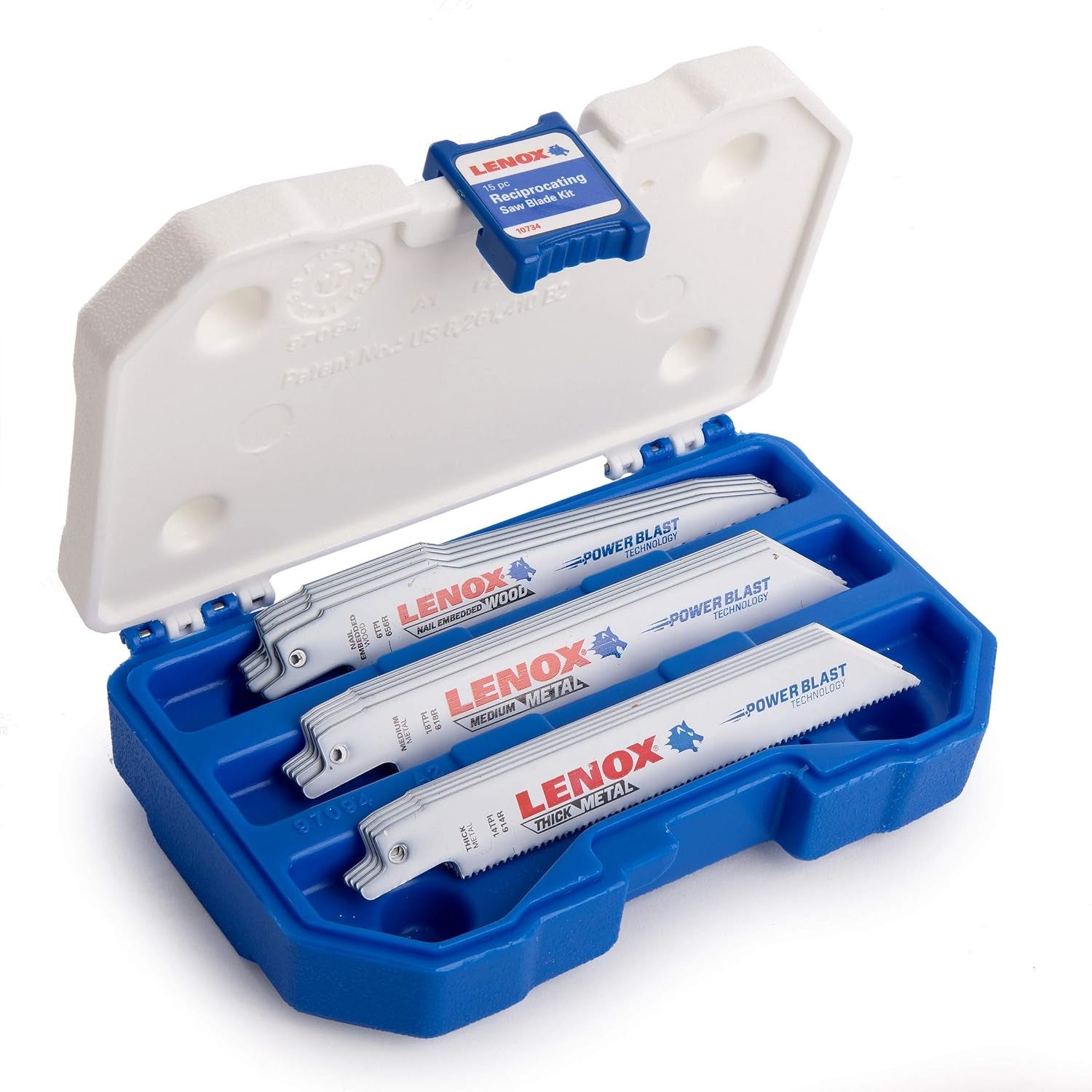 Lenox 10734 15-Piece Reciprocating Saw Blade Kit with Plastic Case Visit the Lenox Store