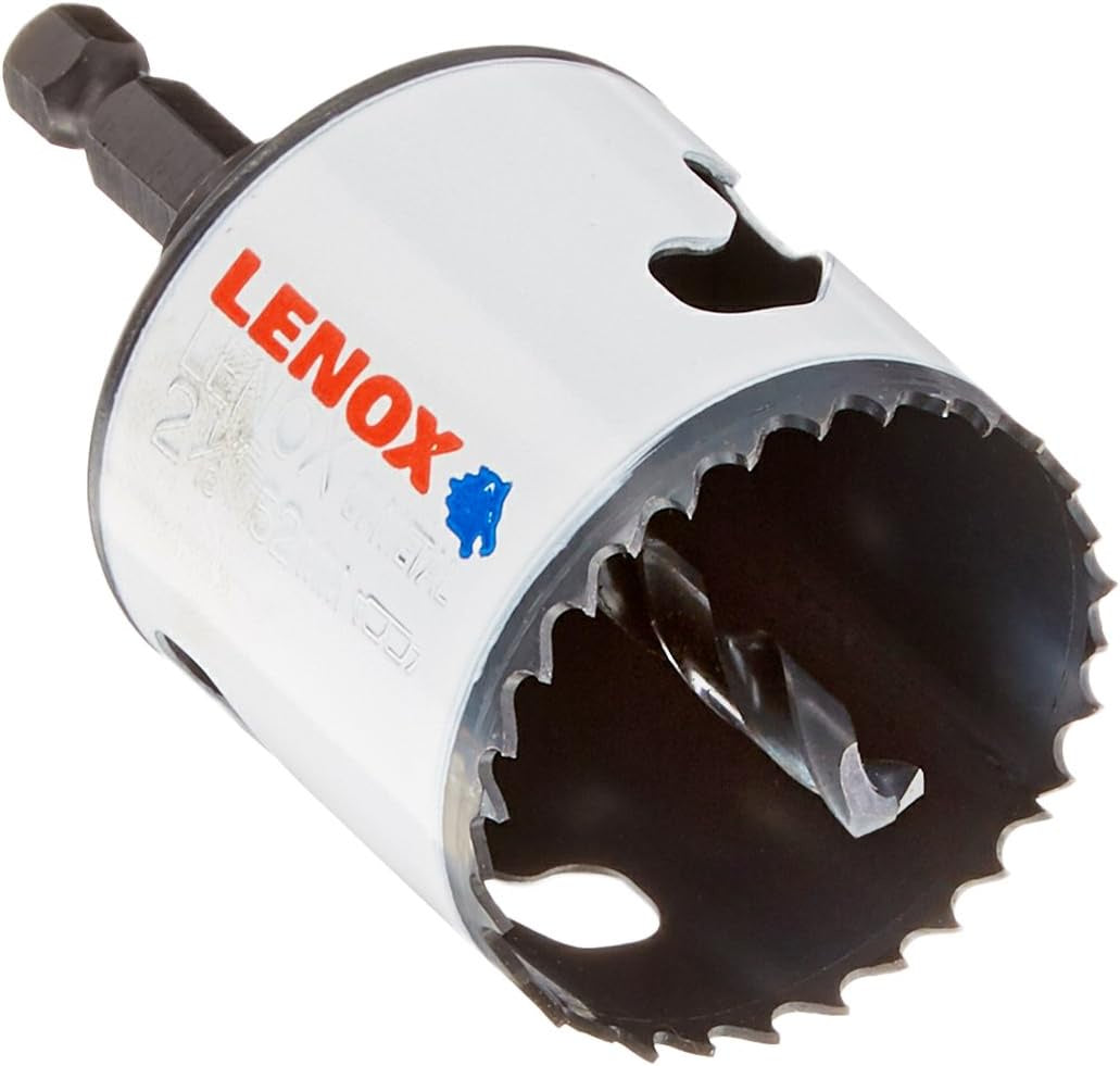 Lenox Tools - 1772780 Bi-Metal Speed Slot Arbored Hole Saw with T3 Technology, 2-1/16