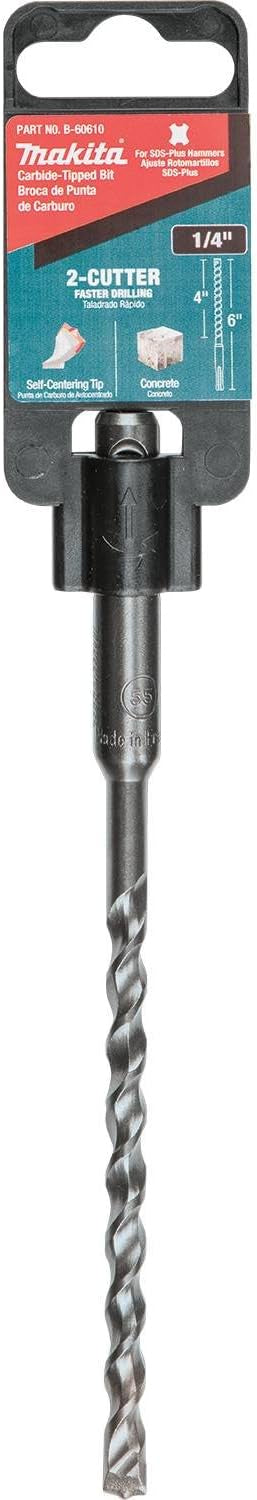 Makita B-60610 1/4" x 6" SDS-Plus Bit, 2-Cutter B-60610