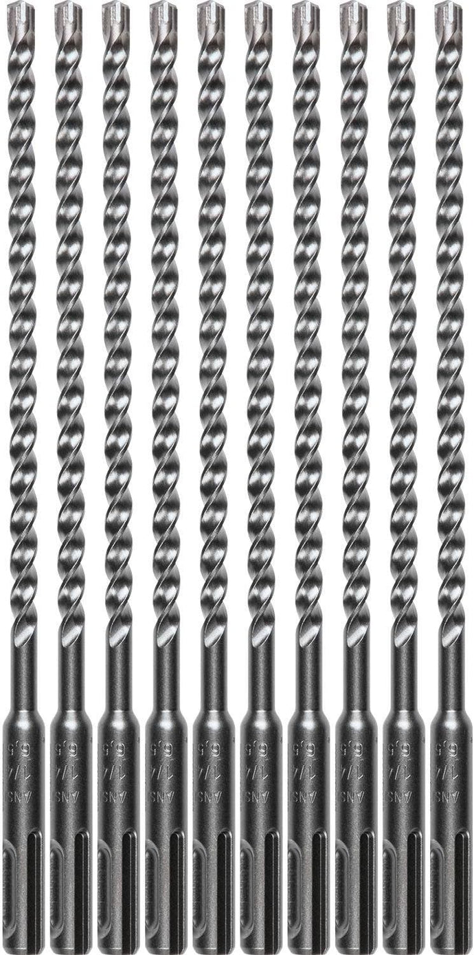Makita B-61226 1/4" x 8" SDS-Plus Bit, 3-Cutter, 10/Pk B-61226