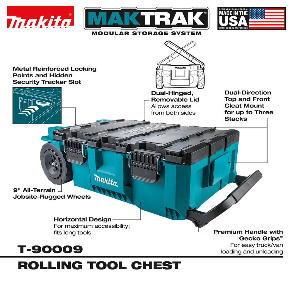 Makita Tools T-90009 MAKTRAK ROLLING TOOL CHEST