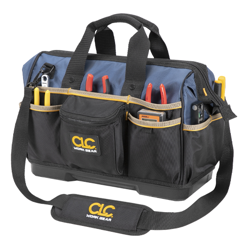 CLC PB1563 16″ MOLDED BASE BIGMOUTH TOTE TOOL BAG – 23 POCKET