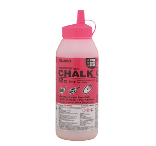 Tajima PLC2-FP900 Micro Chalk, ultra-fine chalk, fluorescent pink, easy-fill nozzle, 32 oz. / 907 g