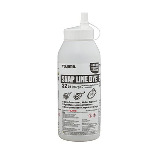 Tajima PLC3-DW900 Snap Line Dye, permanent marking chalk, dark white, easy-fill nozzle, 32 oz. / 907 g
