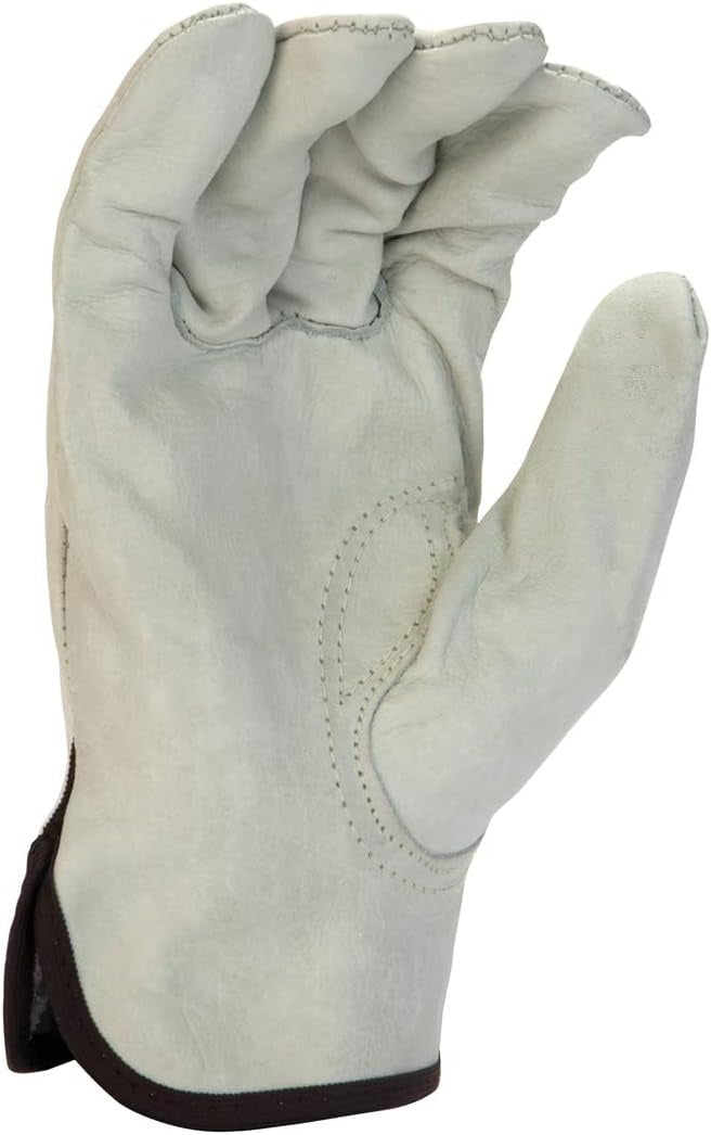 Pyramex Safety GL2001KL Value Cow Leather Drvr Keystone Thumb L Large