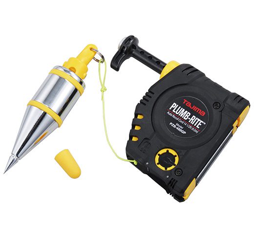 Tajima Plumb-Rite PZB-400GP setter, 400 g / 14 oz. quick-stabilizing bob, hammer plate