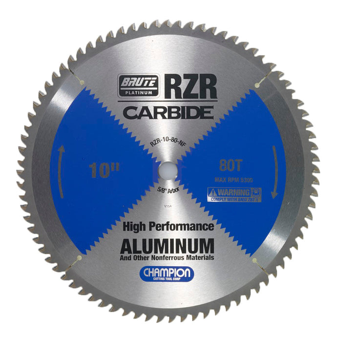 CHAMPION RZR-10-80-NF CARBIDE CIRCULAR SAW 10"X80TX5/8