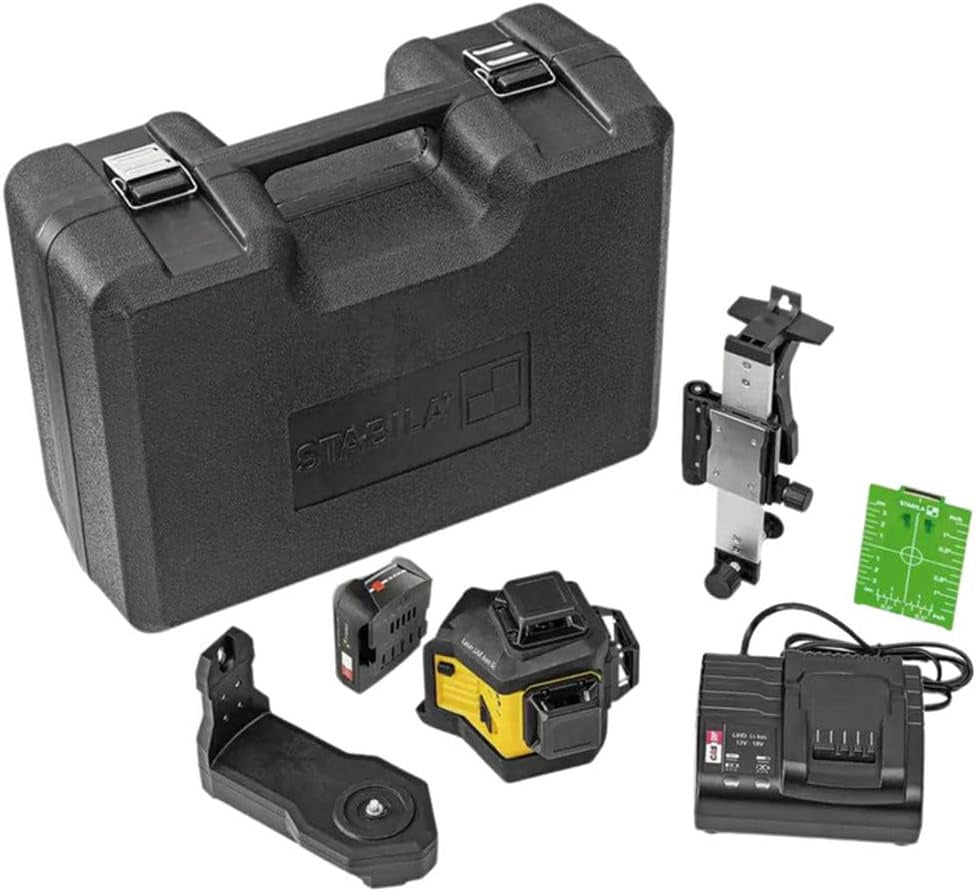 Stabila 3420 Lax 600G 3 Plane/360° Green Beam Laser Kit 7Pc