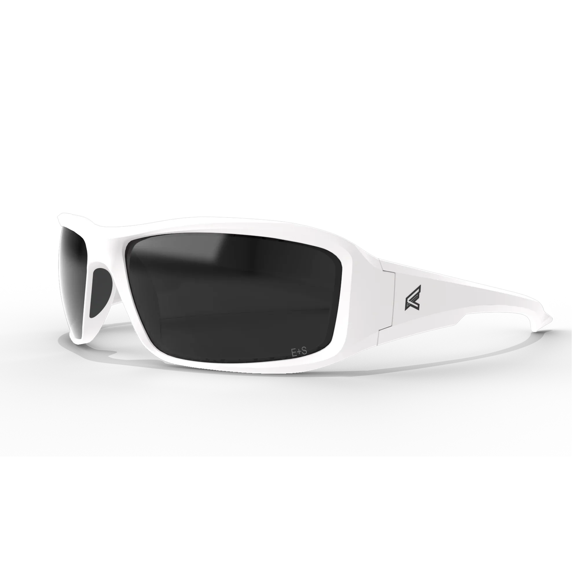 EDGE EYEWEAR XB146 BRAZEAU - WHITE FRAME/SMOKE LENSES
