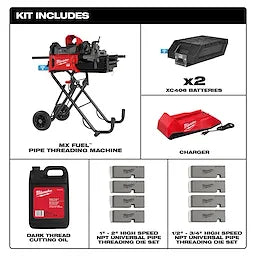 Milwaukee MXF512-2XC MX FUEL™ Pipe Threading Machine