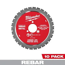 Milwaukee 48-40-4068 #10 (1-1/4") Rebar Cutting Blade