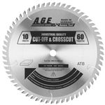 A.G.E MD10-600C 10" CROSSCUT BLADE B=5/8" 60T ATB