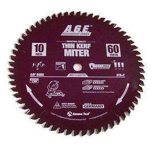 A.G.E MD10-606TBR 10" THIN-KERF MITER BLADE B=5/8" 60T 4ATB+1MFT
