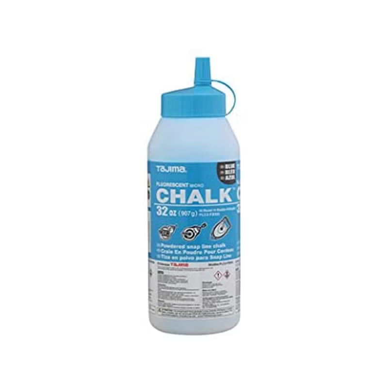 Tajima Micro Chalk, ultra-fine chalk, blue, easy-fill nozzle, 907g / 32 oz.
