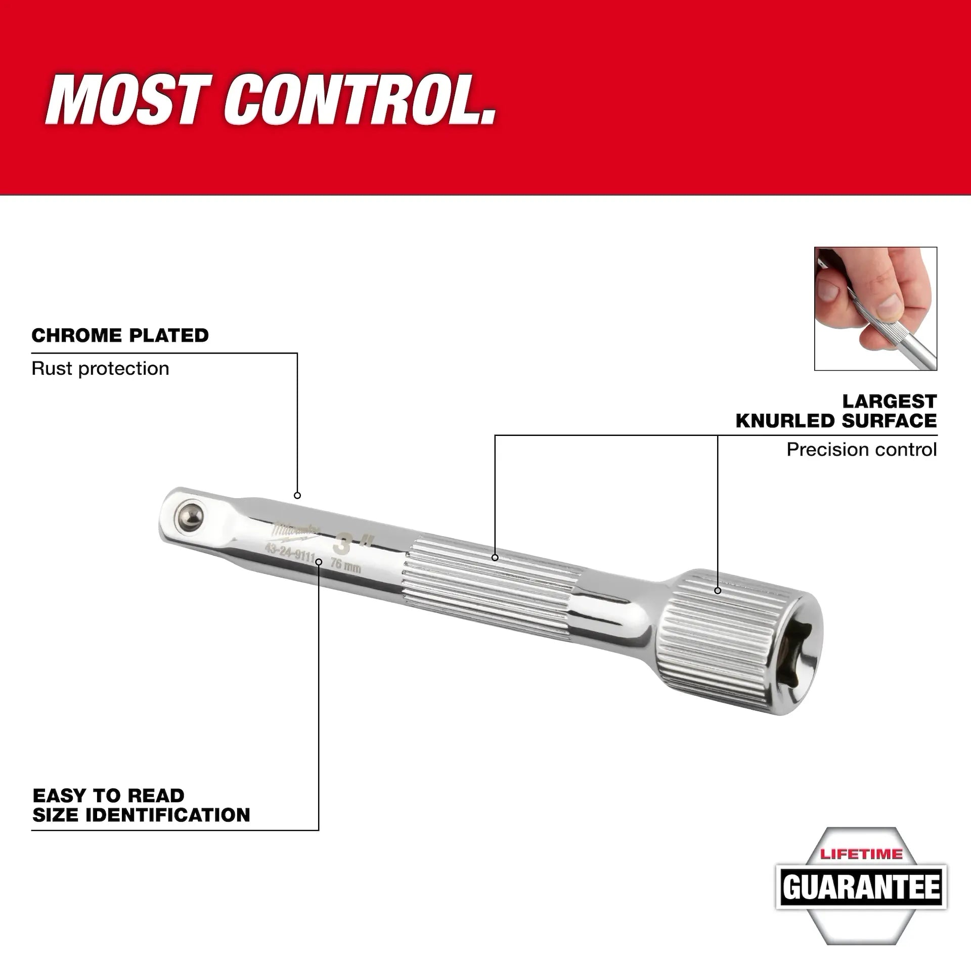 MILWAUKEE 48-22-9340 4PC 1/4