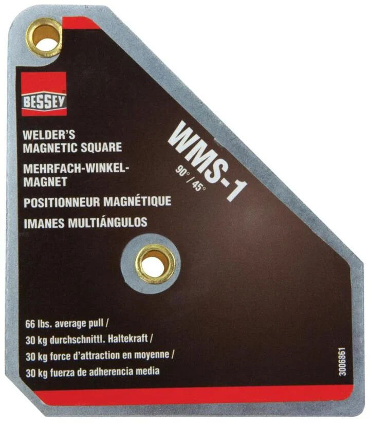 BESSEY WMS-1 Magnet, magnetic square, 90/45 degrees, 66 lbs pull