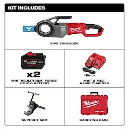 Milwaukee 2874-22HD M18 FUEL™ Pipe Threader w/ ONE-KEY™ Kit