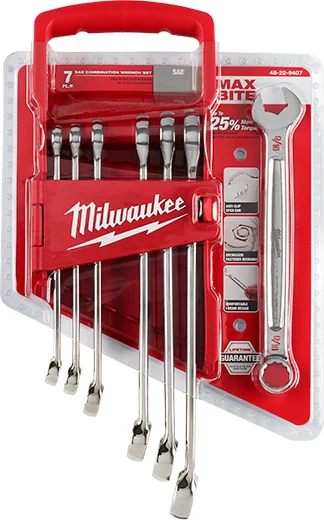 MILWAUKEE 48-22-9407 7PC SAE COMBINATION WRENCH KIT