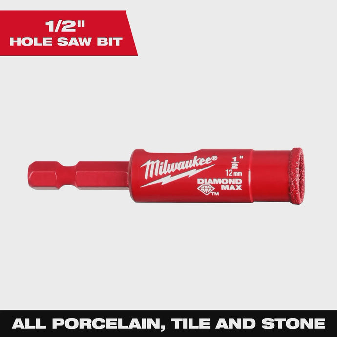MILWAUKEE 49-56-0511 1/2" DIAMOND MAX HOLE SAW
