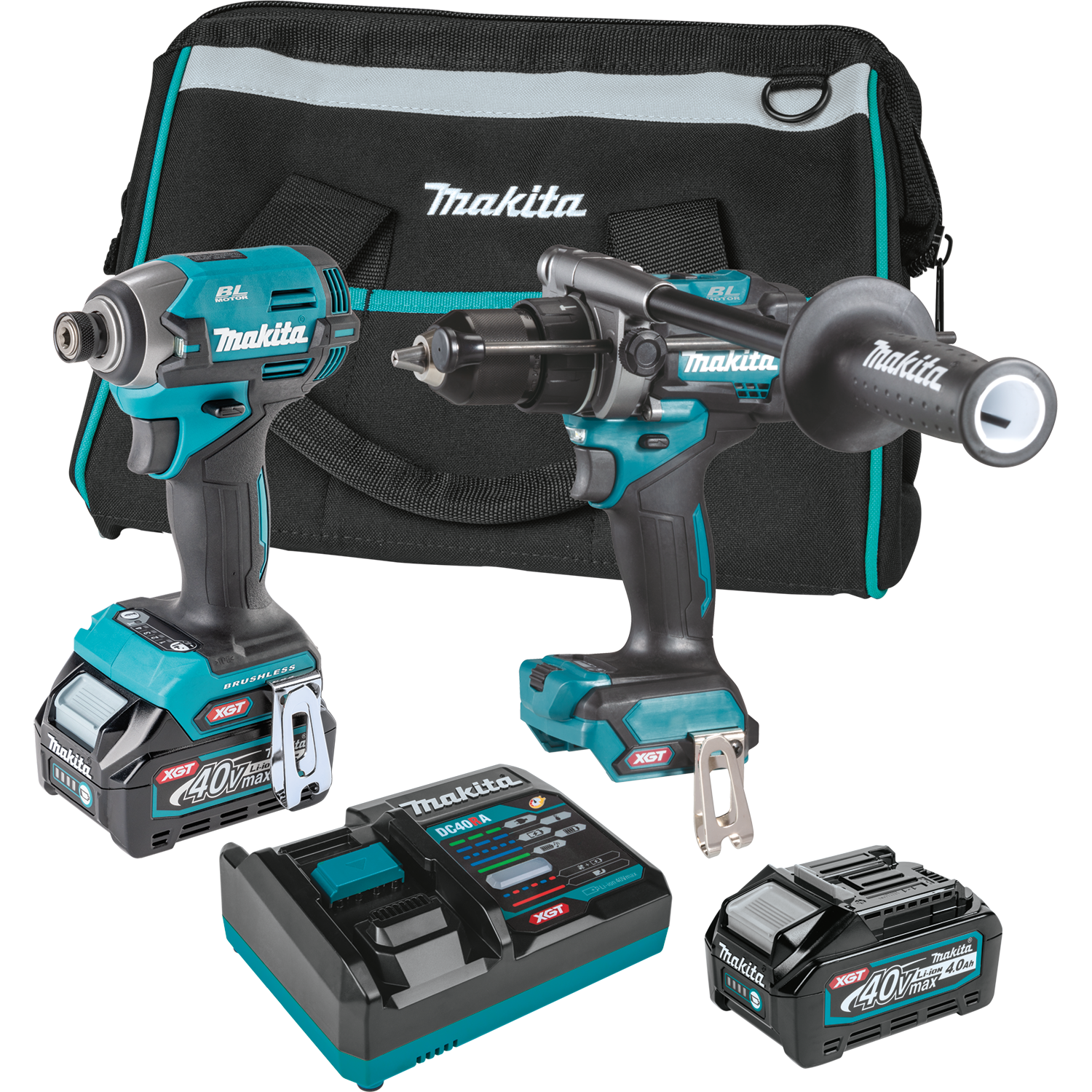 MAKITA GT201M1D1 40V MAX XGT 2PC COMBO KIT (Hammer Driver-Drill/Impact Driver)
