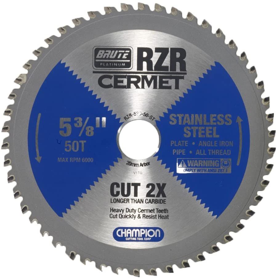 CHAMPION RZR-538-50-ST CERMET CIRCULAR SAW 5-3/8