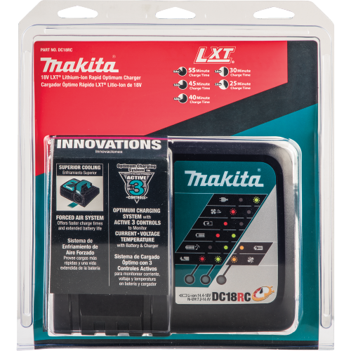 Makita 18V LXT® Lithium-Ion Rapid Optimum Charger DC18RC