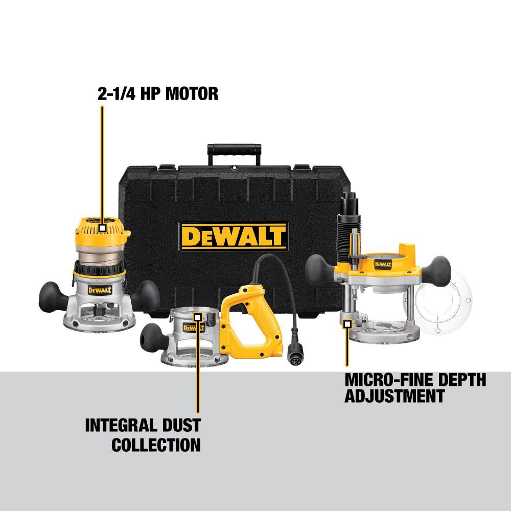 DeWalt DW618B3 ROUTER F/PK 2-1/4 HP
