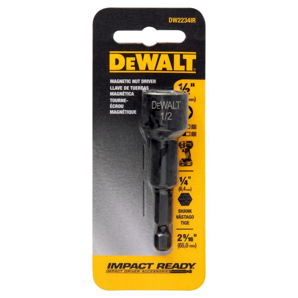 DeWalt DW2234IR 1/2INX2-9/16 MAG IMPACT READY NUT DRIVER