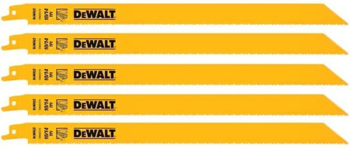 DeWalt DW4839 12IN 10/14TPI STGT BK BLD-5PK