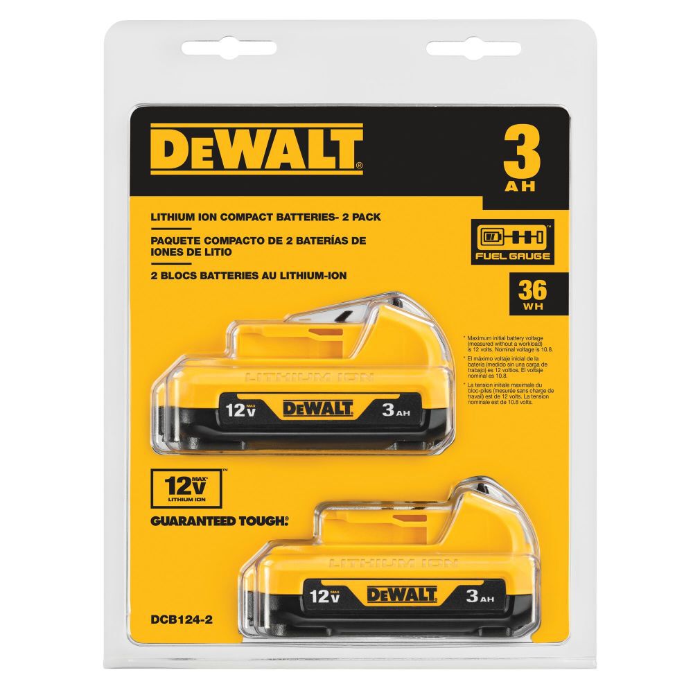 DeWalt DCB124-2 12V MAX LITHIUM ION BATTERY 2-PK