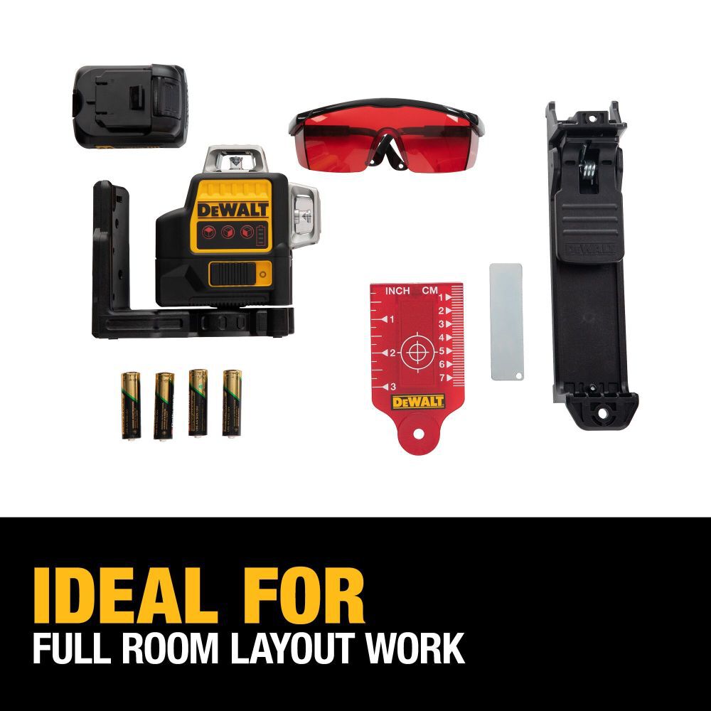 DeWalt DW089LR DEWALT RED 12V 3 X 360