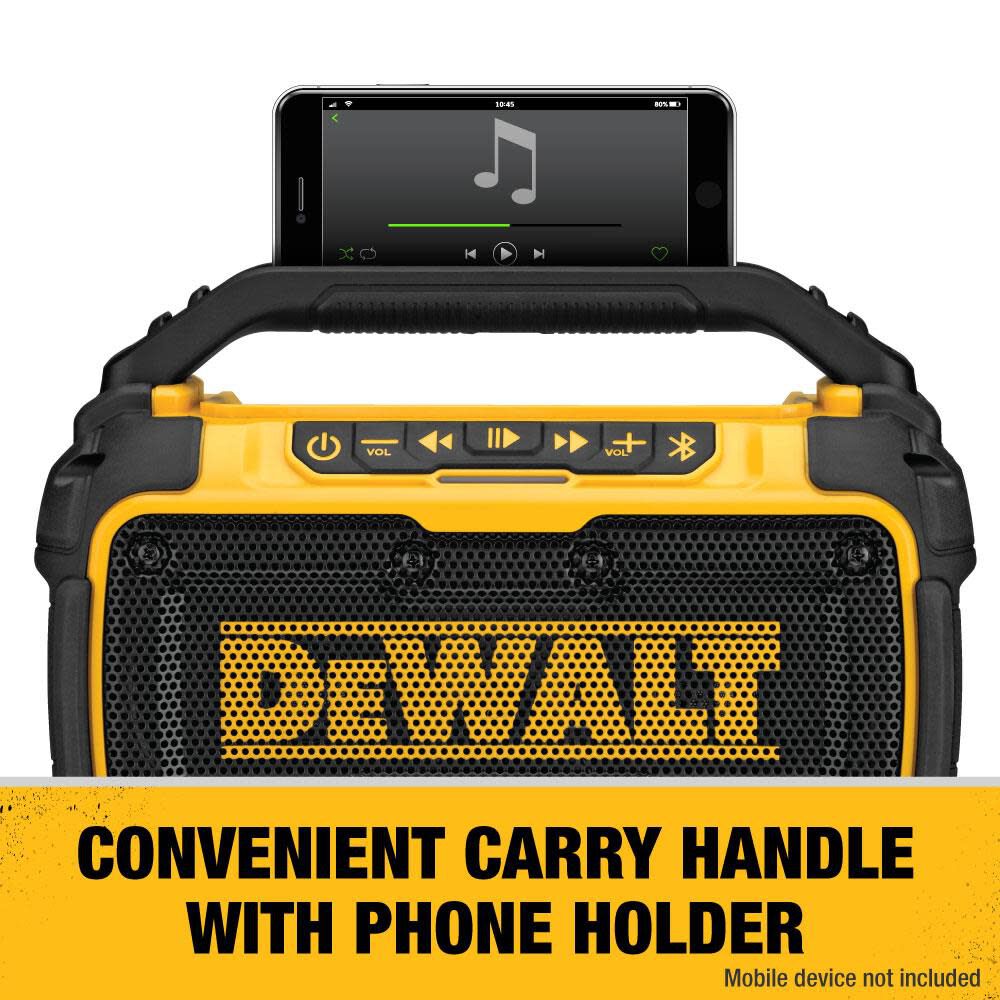 DeWalt DCR010 12V/20V Max Worksite Bluetooth Speaker
